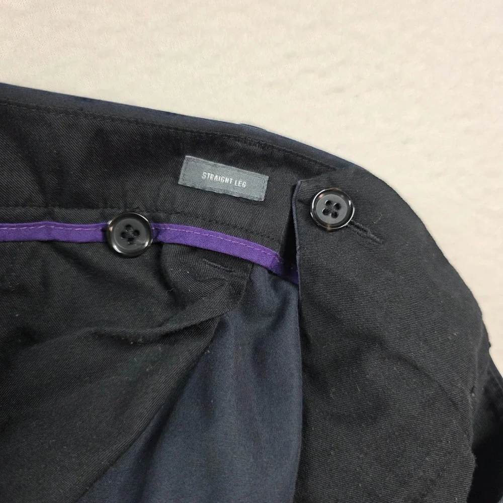 Bonobos Chino Pants Mens 40x32 Black Straight Leg 100% Cotton 11600 BK002
